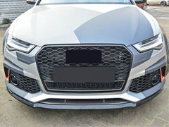 Wabengrill Kühlergrill Grill Schwarz für Audi A6 S6 C7 4G Limo Avant S Line MOPF 2015-2018
