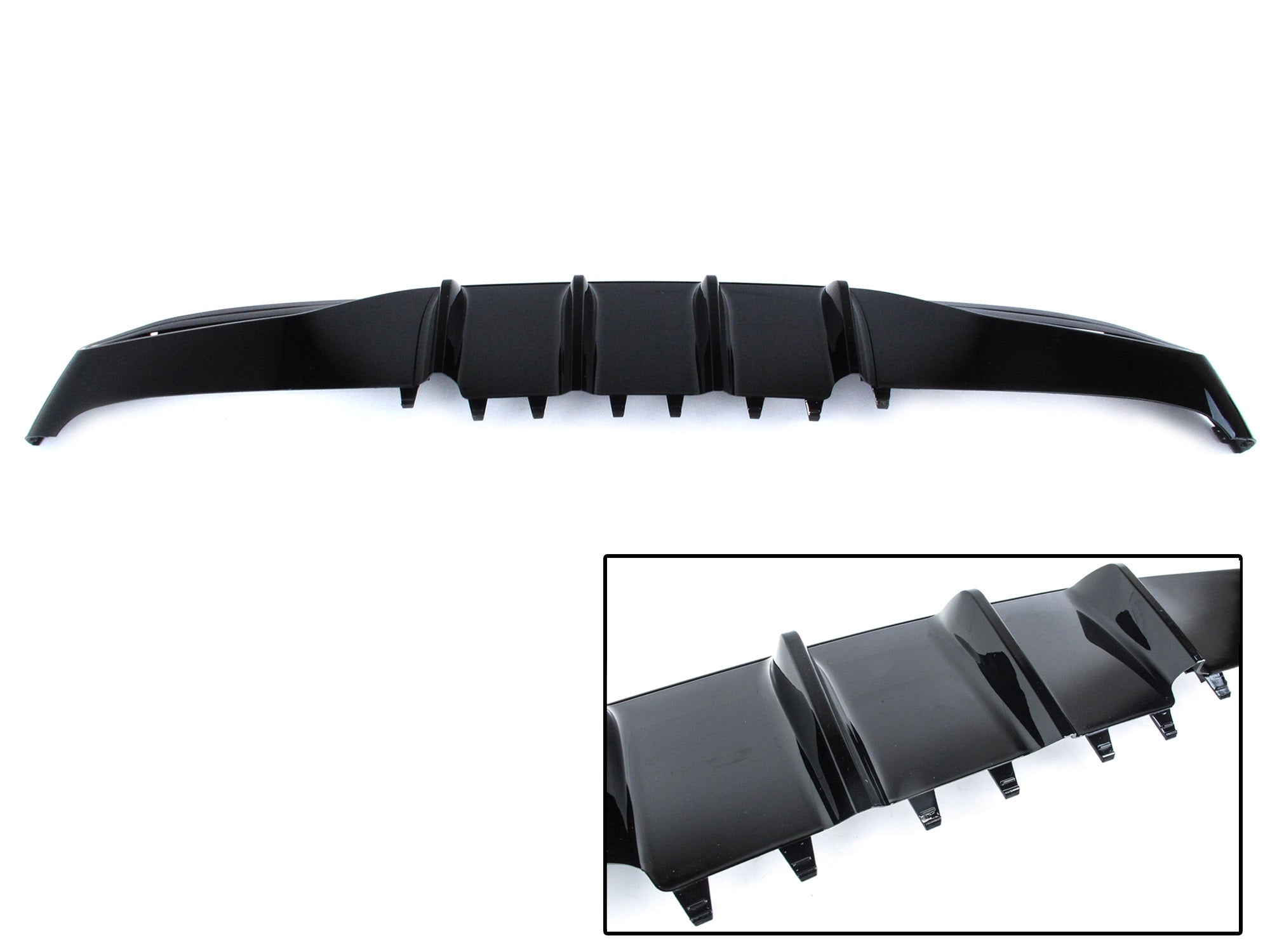 C63 Optik Heckdiffusor Diffusor Auspuff Schwarz Glanz für Mercedes W206 S206 AMG Line C43 AMG 2022+