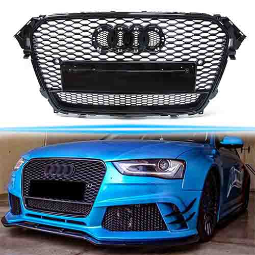 Schwarz Wabengrill Kühlergrill Frontgrill für AUDI A4 B8.5 B8 S-Line Avant 2011-2015 fg147