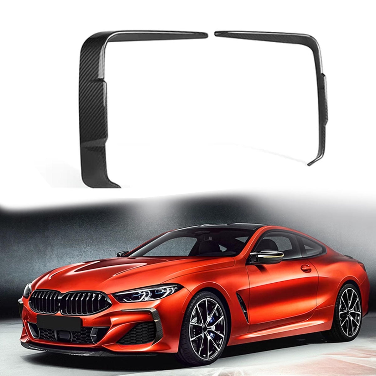 100% Carbon Heck Stoßstange Aero Flaps Flics für BMW 4er G22 G23 ab 2021