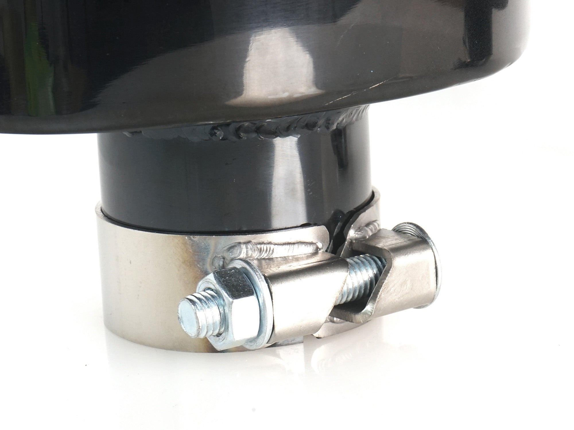 NEU Glänzend Schwarz Endrohr Auspuffblenden Blende für AUDI RS Stoßstange et268