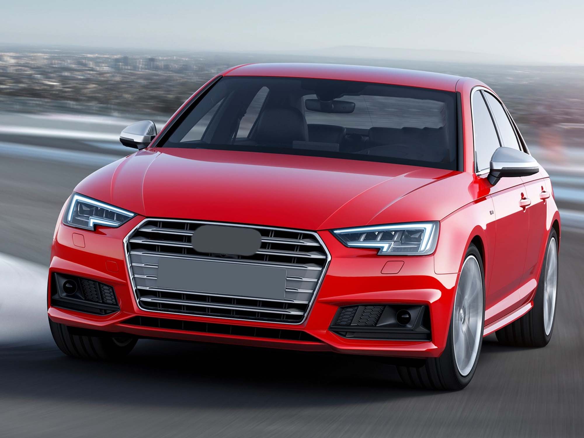 Schwarz Nebelscheinwerfer Blenden Gitter für Audi A4 B9 S-Line ohne ACC 15-19