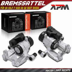 2x Bremssattel Elektrischer Hinten L+R 272mm für VW Golf 7 Audi A3 Q2 Seat Skoda