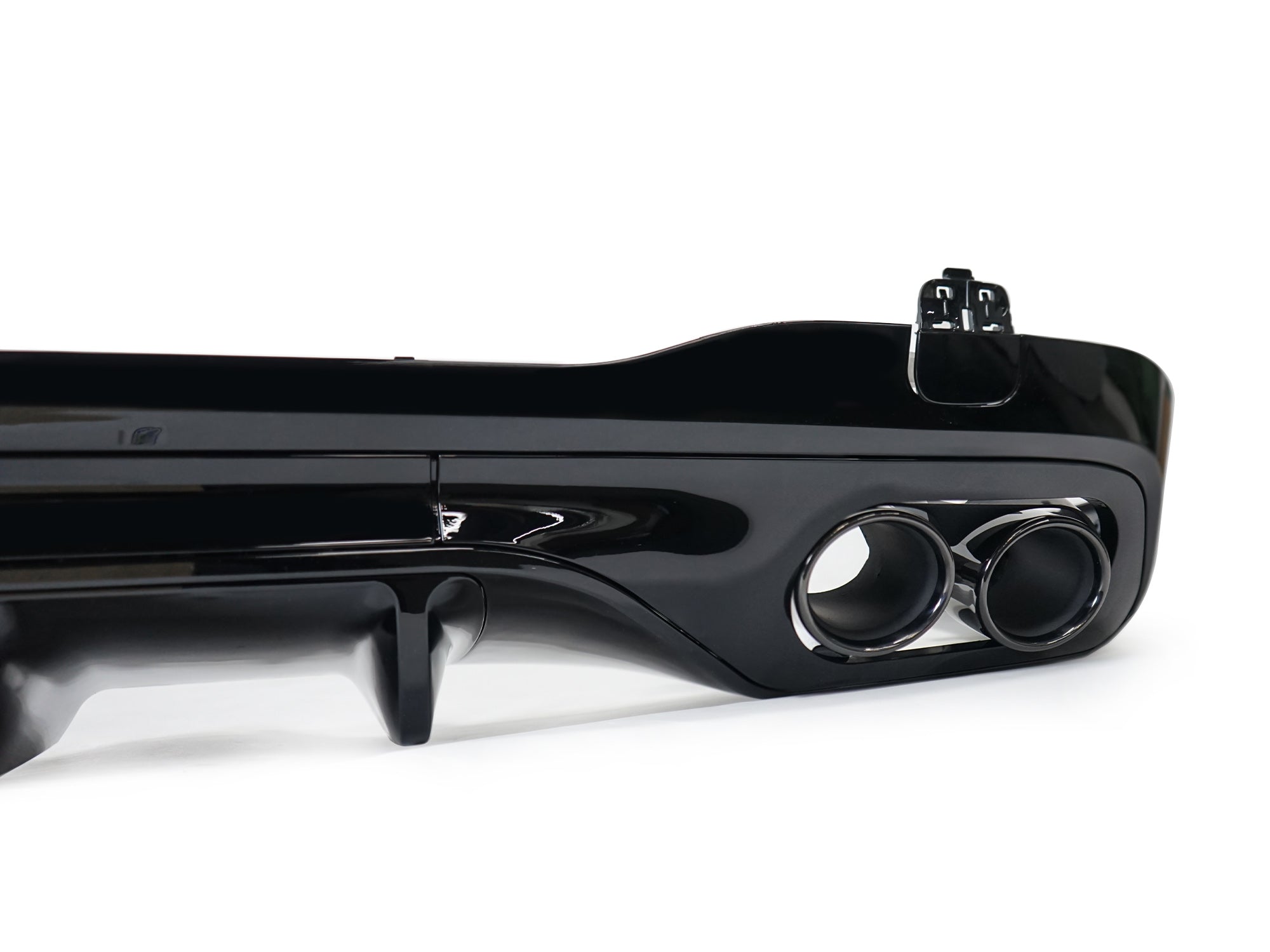 Schwarz Heckdiffusor Endrohre für Mercedes W206 S206 C43 AMG Line 2022+
