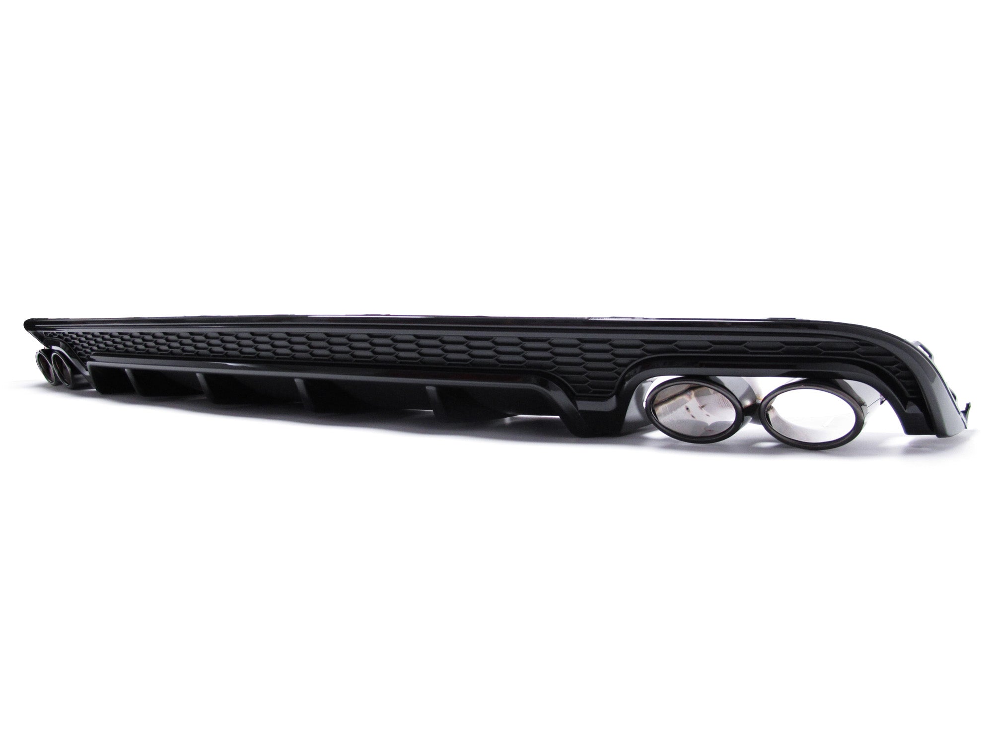 Heckdiffusor Diffusor + Auspuff Schwarz für AUDI A6 C7 4G Limo Avant S Line 2015-2018