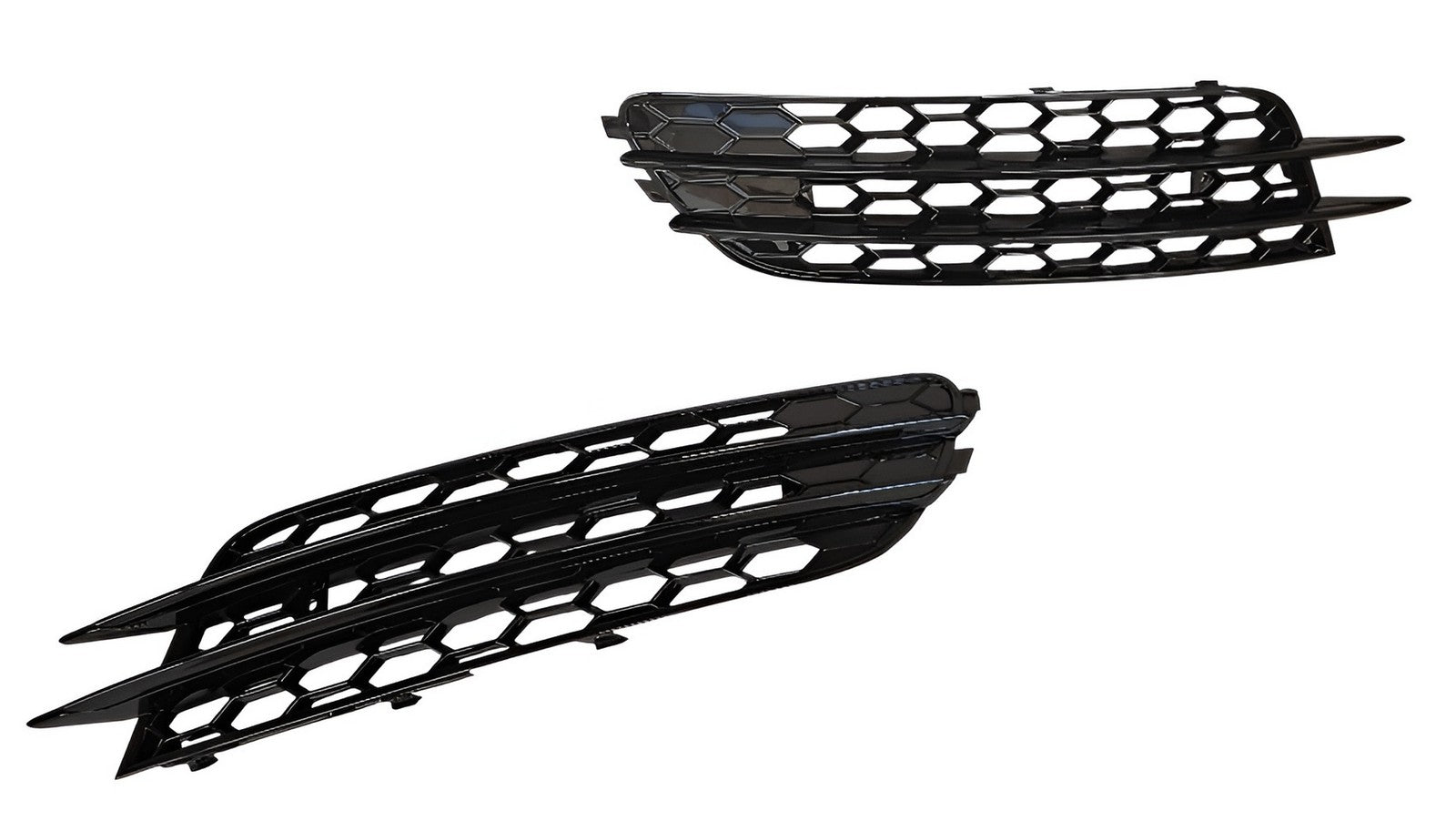 Glanz Schwarz Waben Gitter Lüftungsgitter Grill für Audi A6 C7 4G Standard 11-14