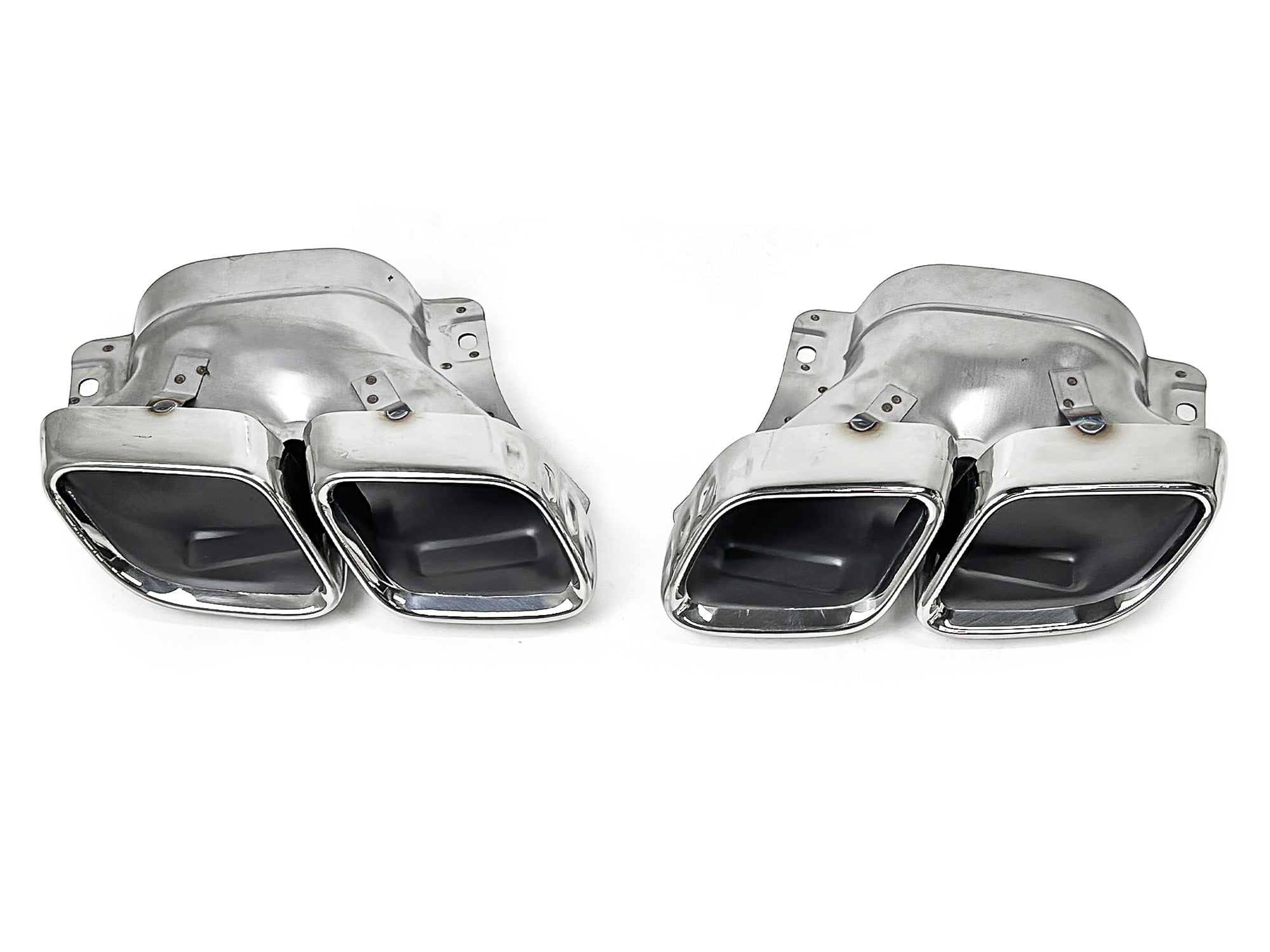 Schwarz Heckdiffusor Chrom Endrohre für Mercedes-Benz E Kl. C207 A207 AMG Line 13-16
