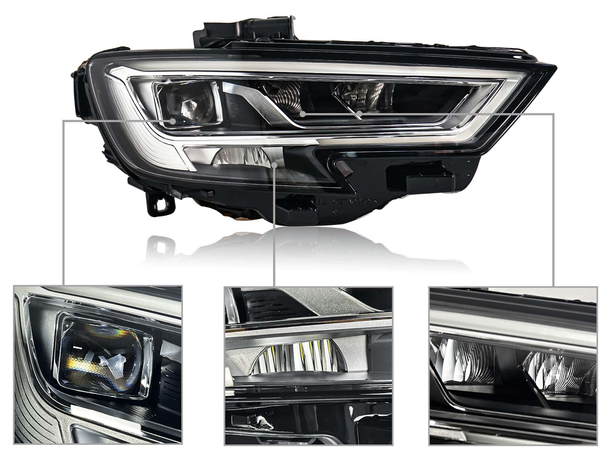 LED Rechts Scheinwerfer Frontscheinwerfer für Audi A3 S3 8V 17-20 8V0941034