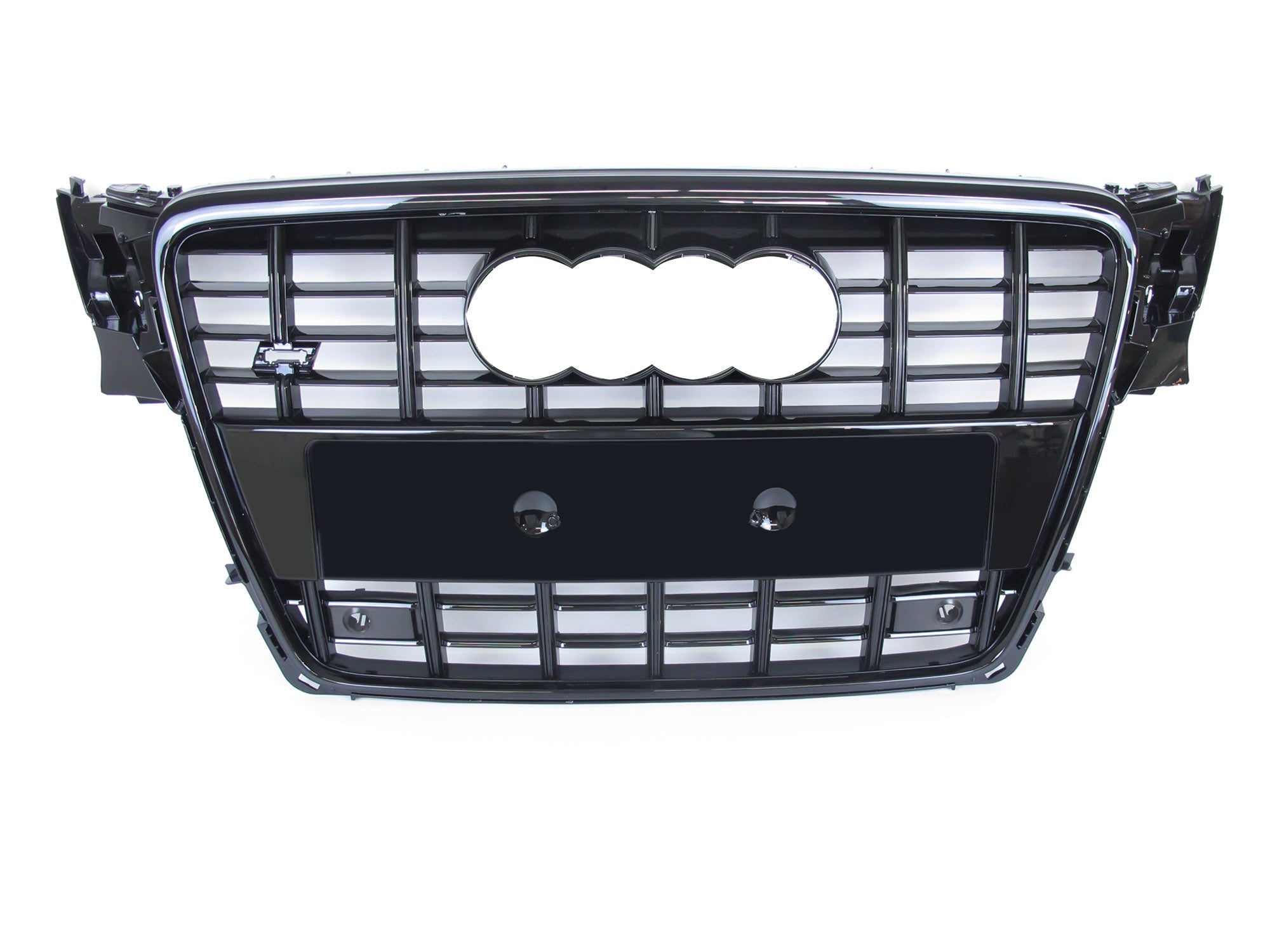 Frontgrill Kühlergrill Schwarz Glanz für Audi A4 S4 B8 Avant Limo S4 2008-2011 fg224