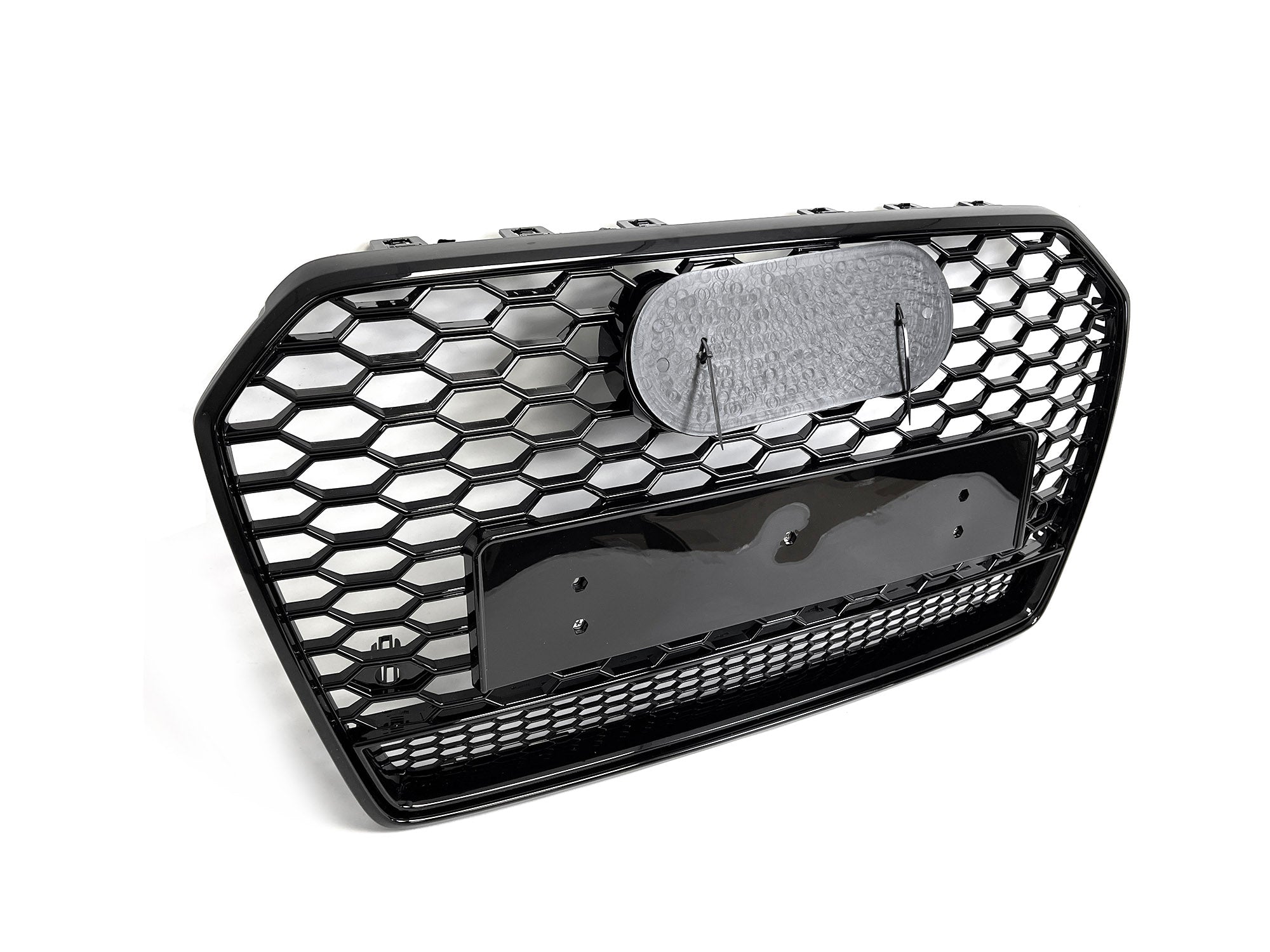 Wabengrill Kühlergrill Grill Schwarz für Audi A6 S6 C7 4G Limo Avant S Line MOPF 2015-2018