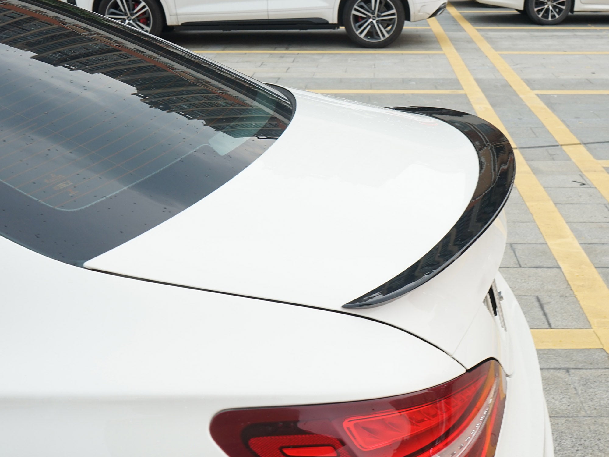 Heckspoiler Hecklippe Schwarz Spoiler für Mercedes Benz CLA C117 W117 CLA 45 AMG