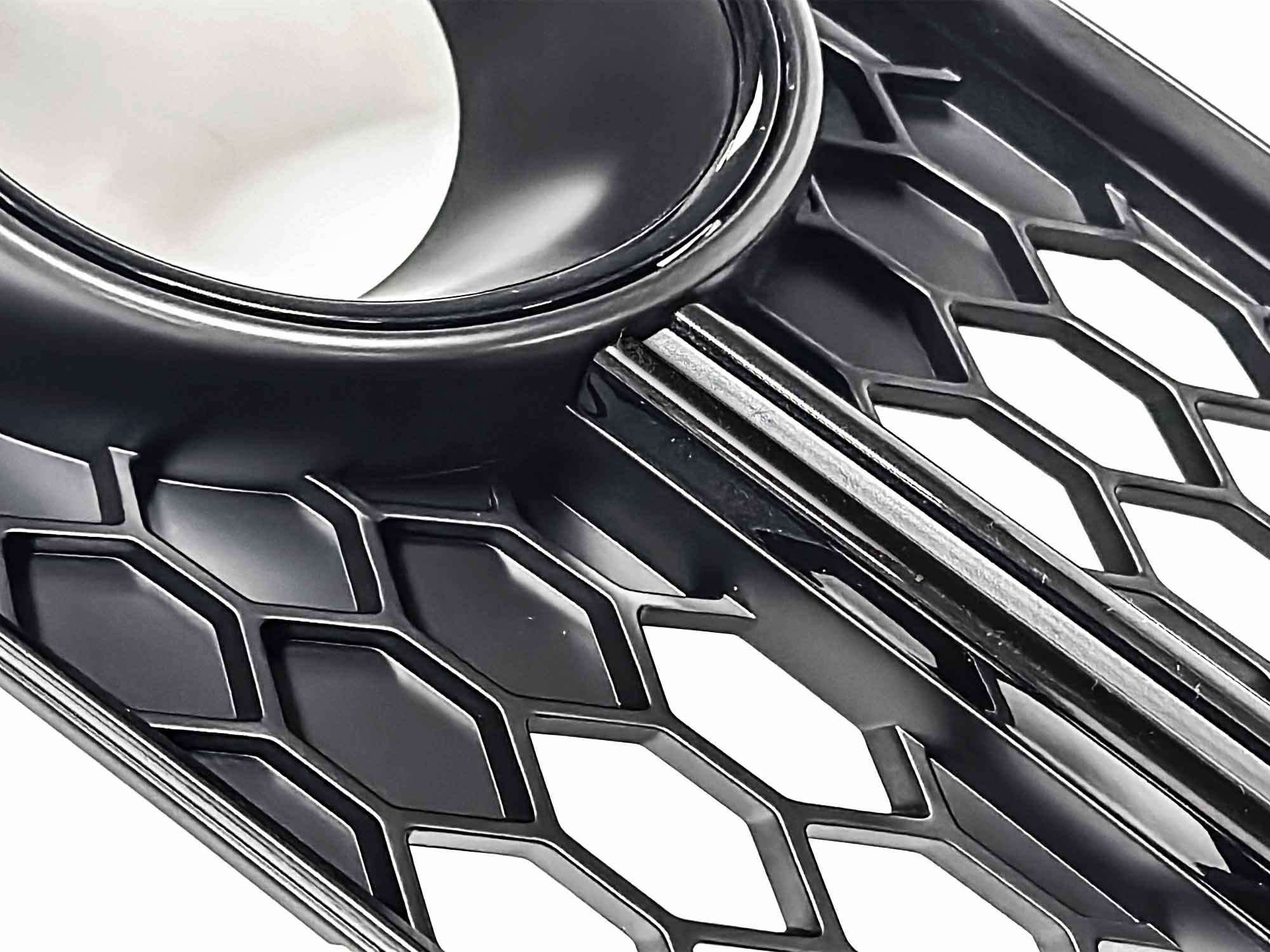 Lüftungsgitter Blenden Grill Gitter Schwarz für Audi A8 S8 D4 4H S-Line 13-17 MOPF mit ACC