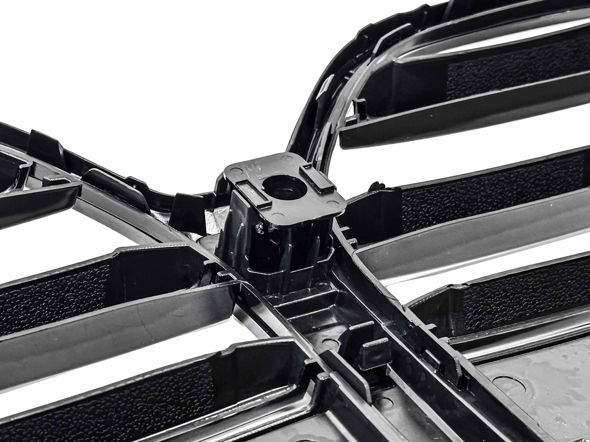 Schwarz Doppelsteg Kühlergrill Grill Frontgrill für BMW 4er G22 G23 OHNE ACC ab 2020