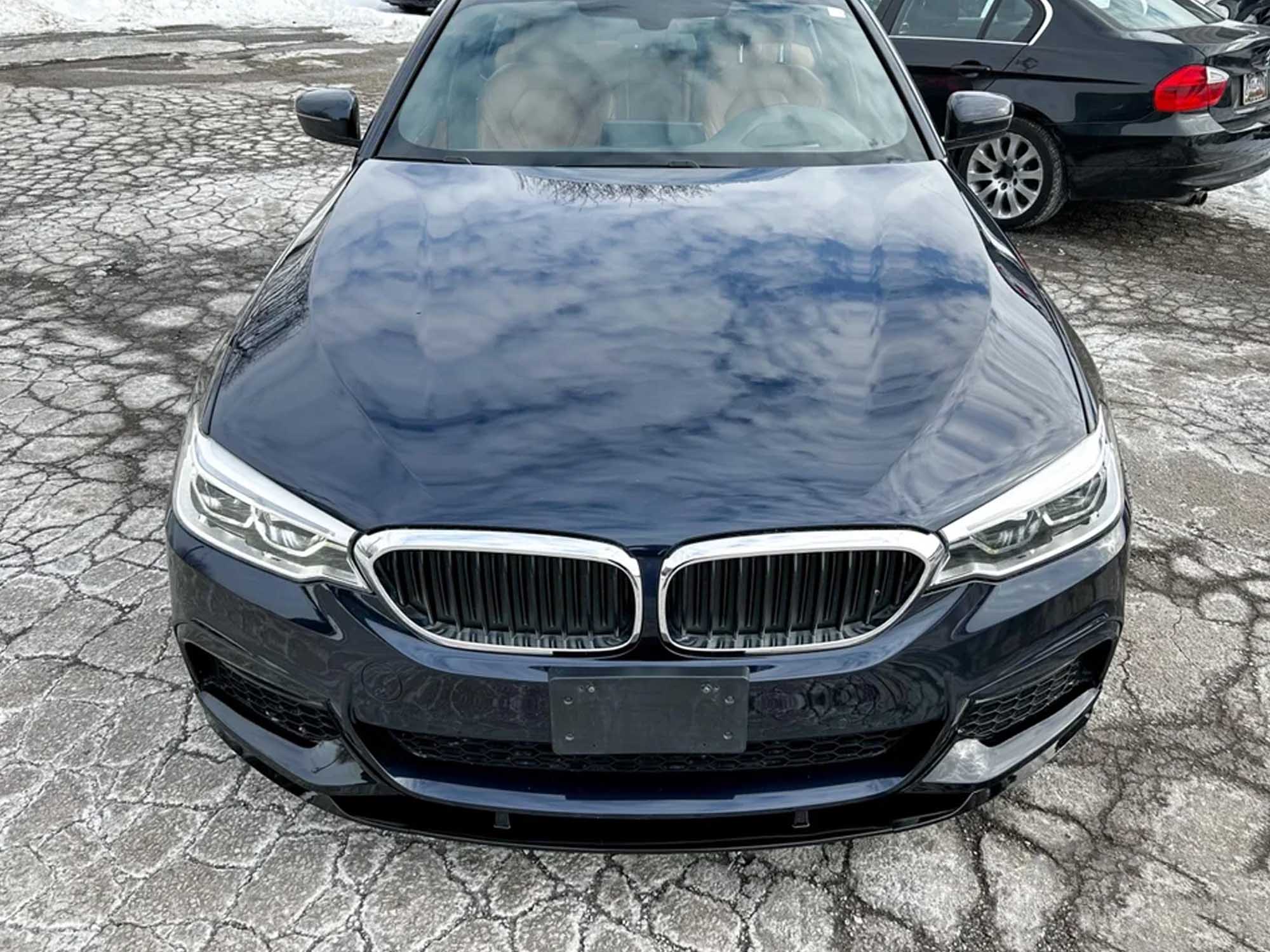 Schwarz Stoßstange Spoiler Lippe Frontspoiler für BMW 5er G30 G31 M Paket 17-20