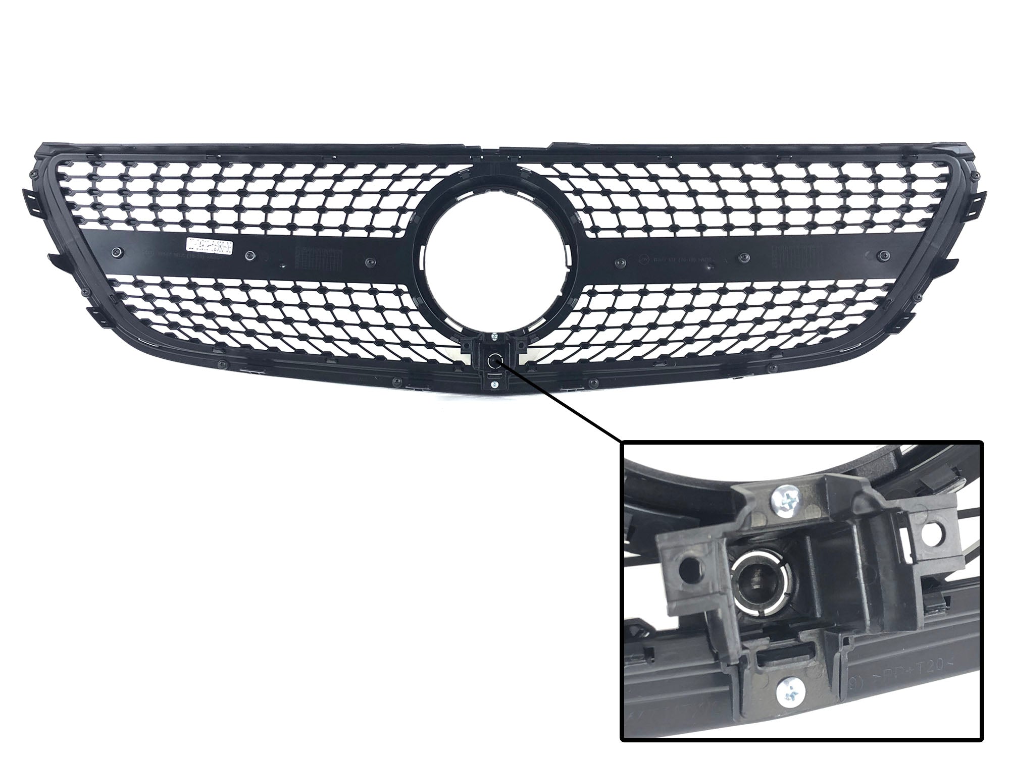 Silber Diamant Front Grill Kühlergrill für Mercedes Benz V Klasse W447 2014 2015 2016 2017 2018 2019
