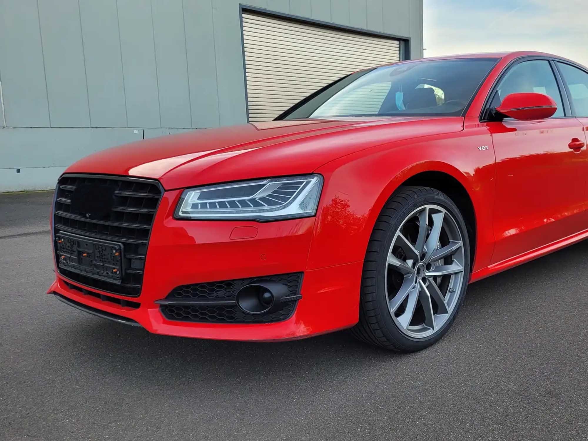 Lüftungsgitter Blenden Grill Gitter Schwarz für Audi A8 S8 D4 4H S-Line 13-17 MOPF mit ACC