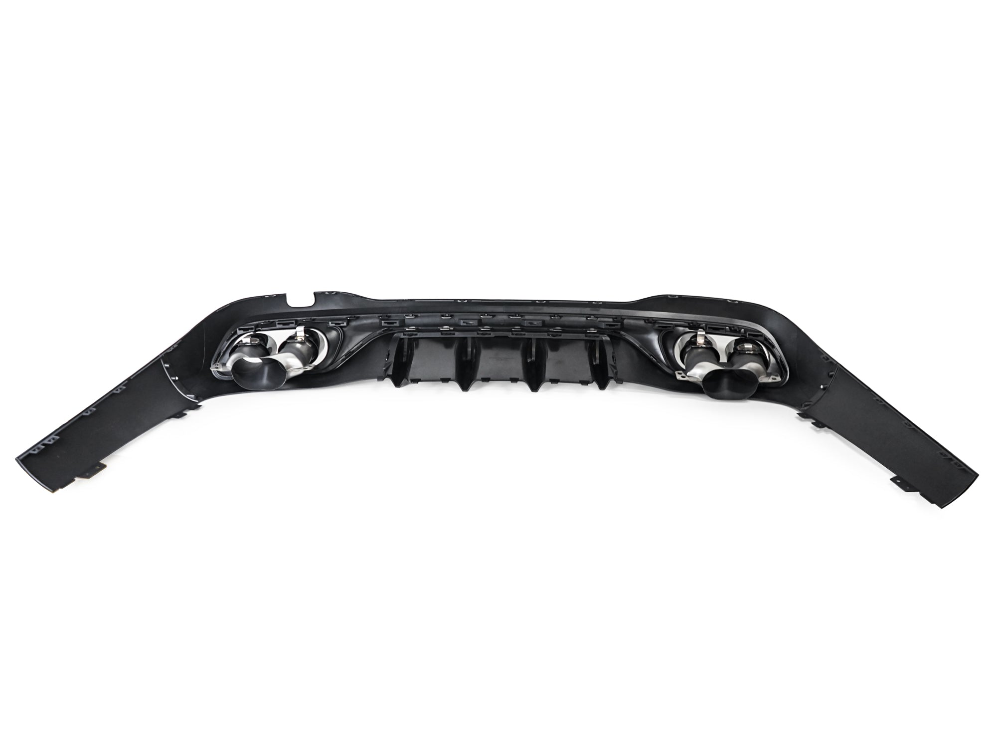 Schwarz Heckdiffusor Endrohre für Mercedes W206 S206 C43 AMG Line 2022+