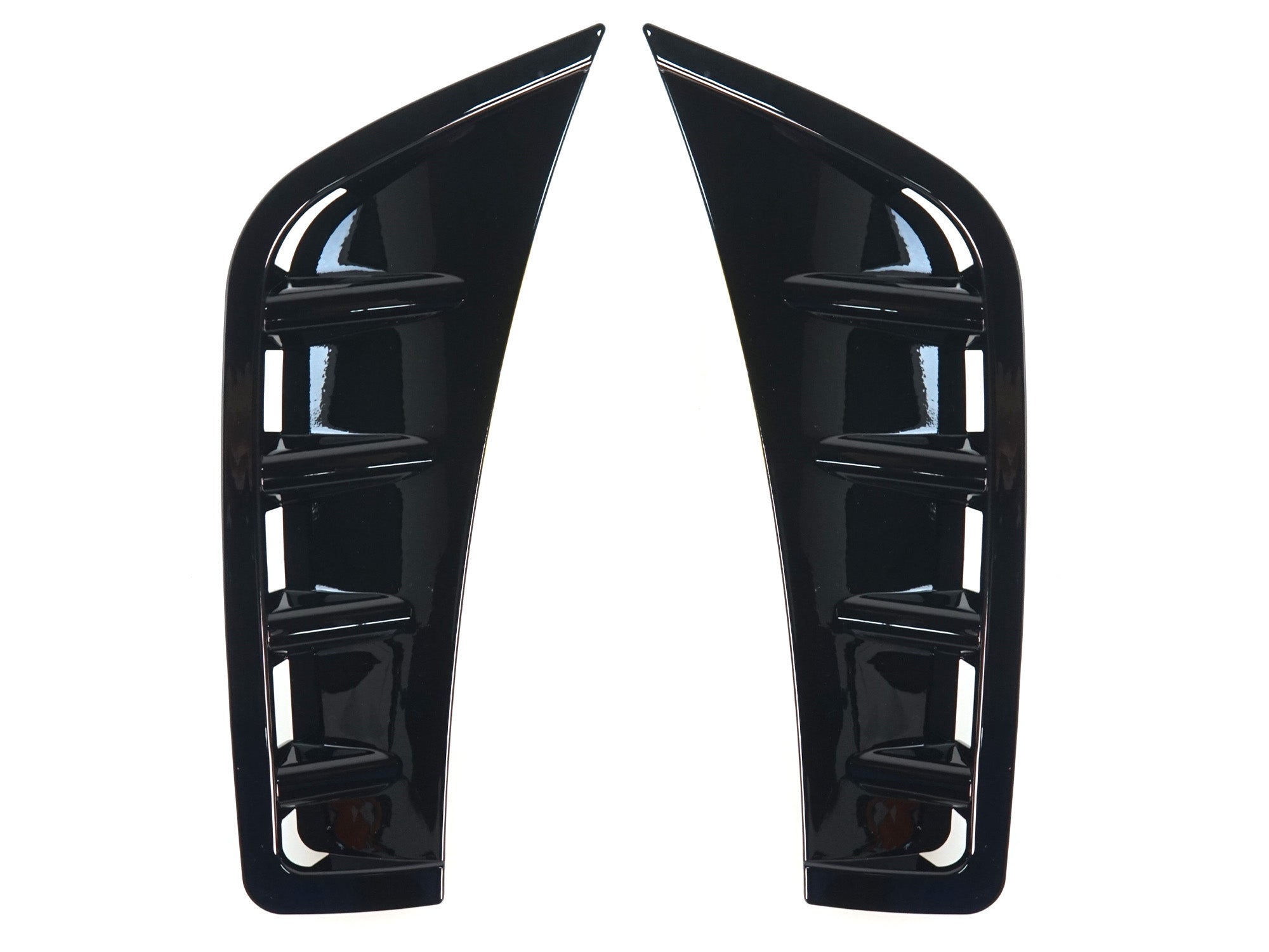 Front Stoßstange Aero Flaps Flics Glanz Schwarz für Mercedes Benz GLC X253 GLC43 AMG ab2019 pz42