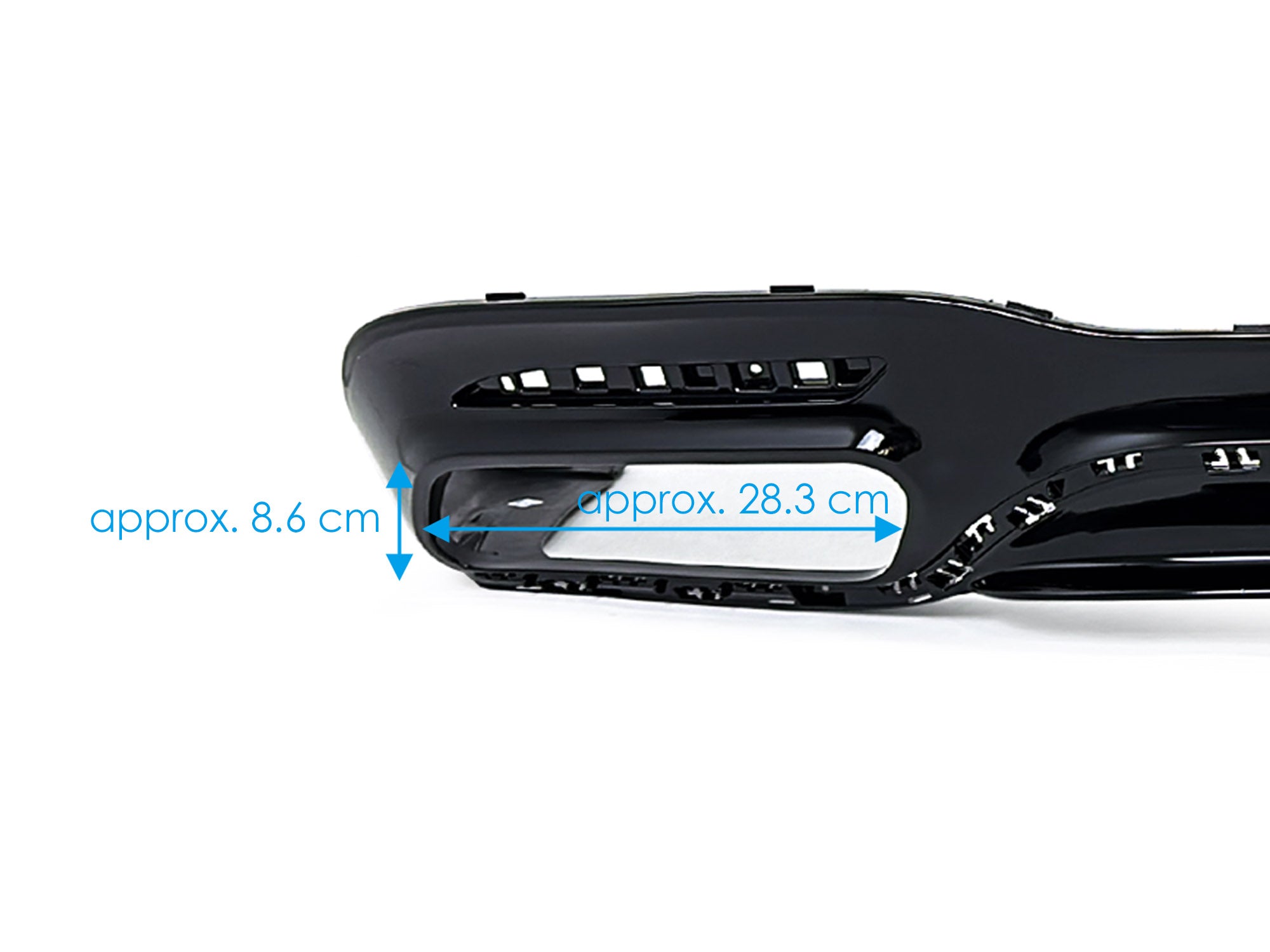 Heckdiffusor Diffusor Auspuff Schwarz für Mercedes W222 V222 AMG Line facelift 17-20