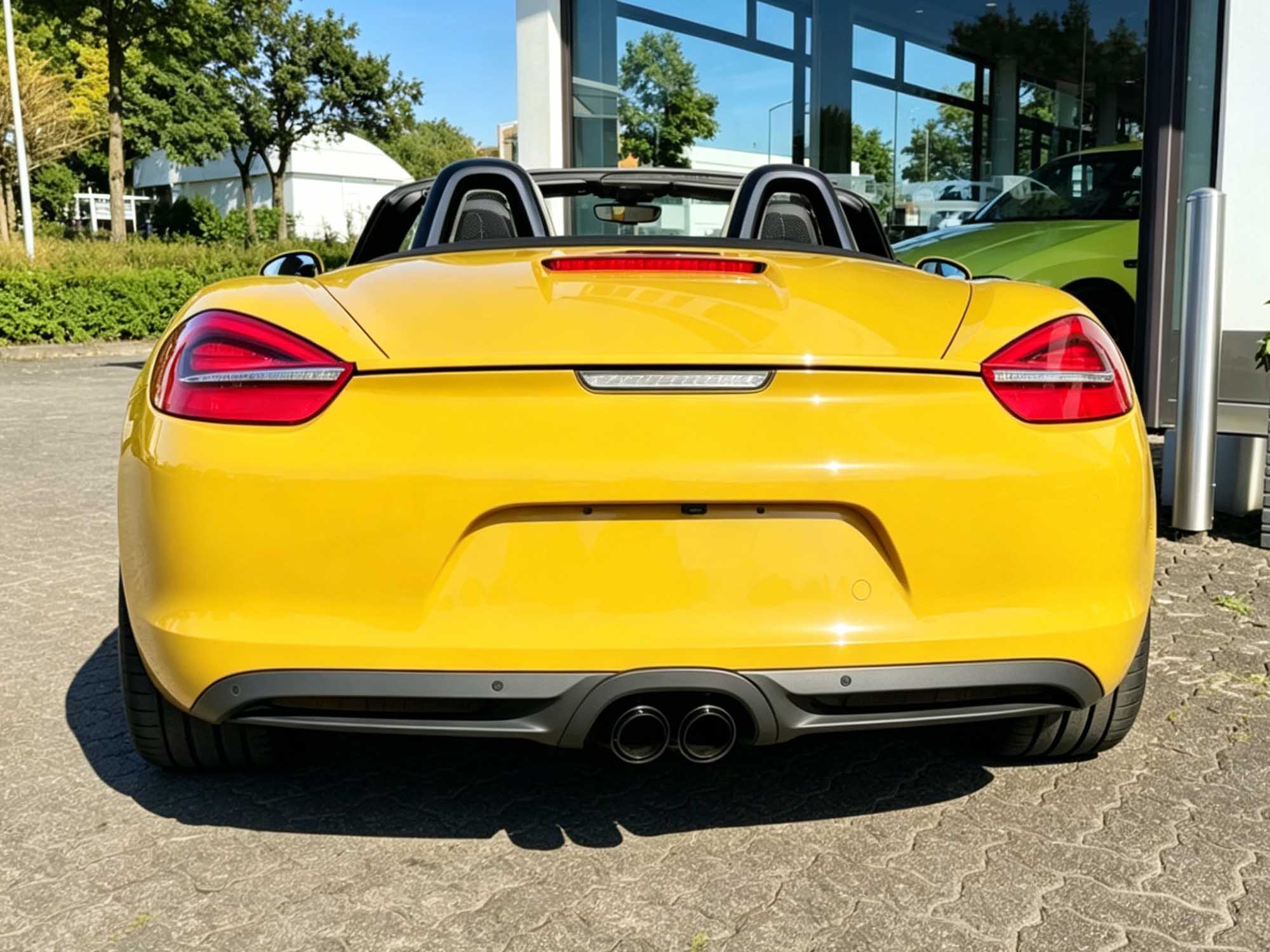 Sport Auspuff Auspuffblenden Endrohre Schwarz für Porsche 981 Cayman Boxster 2012 2013 2014 2015 2016 Benzin et185