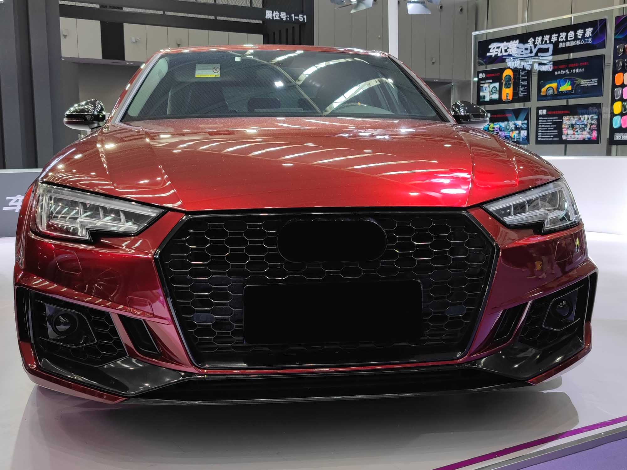 Wabengrill Kühlergrill Grill Schwarz für AUDI A4 S4 B9 Limo Avant S-Line 2015-2019