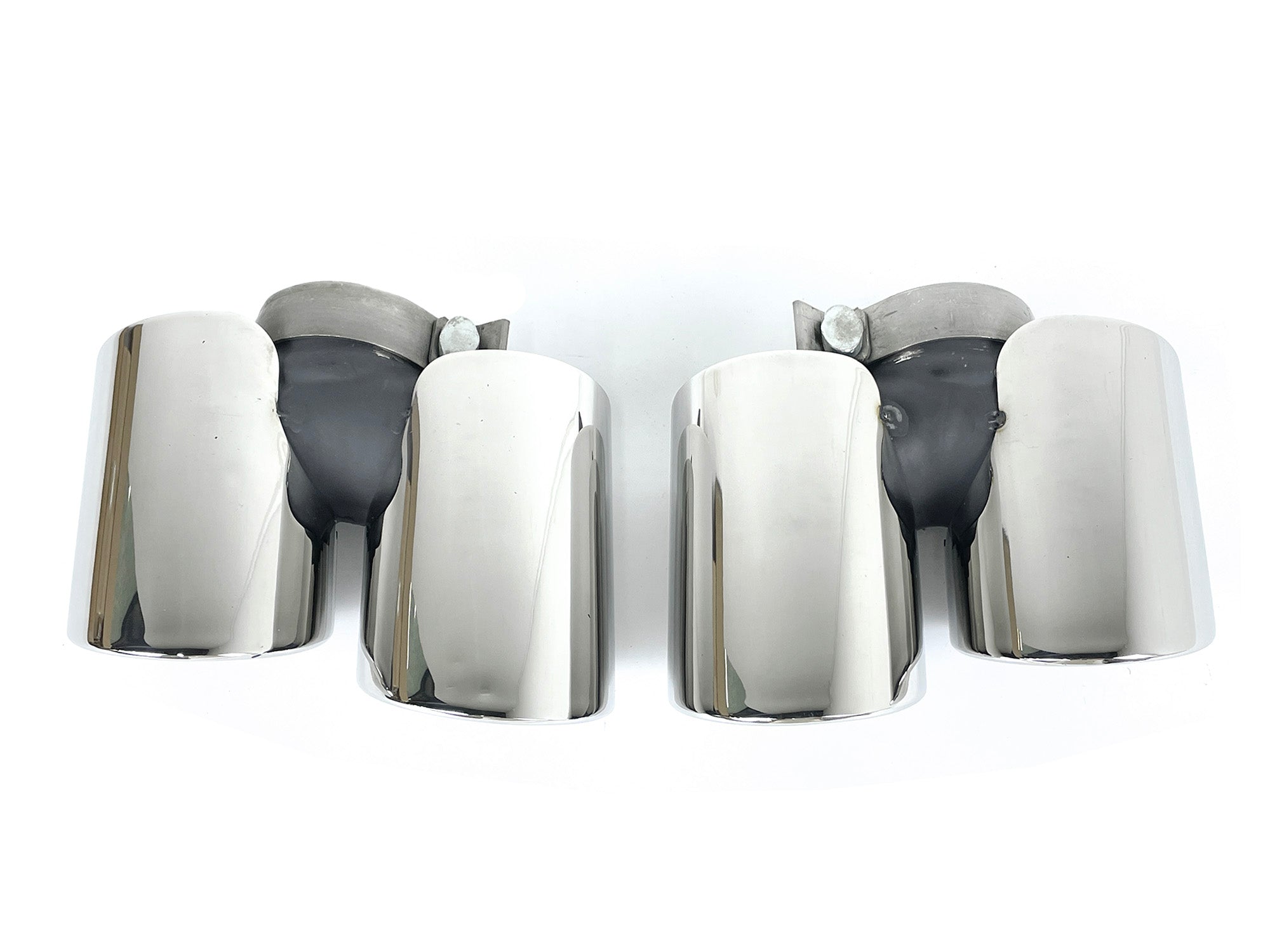 Auspuffblenden Exhaust Endrohre Auspuff Blenden für Porsche Carrera 911 991.1 2013-2015