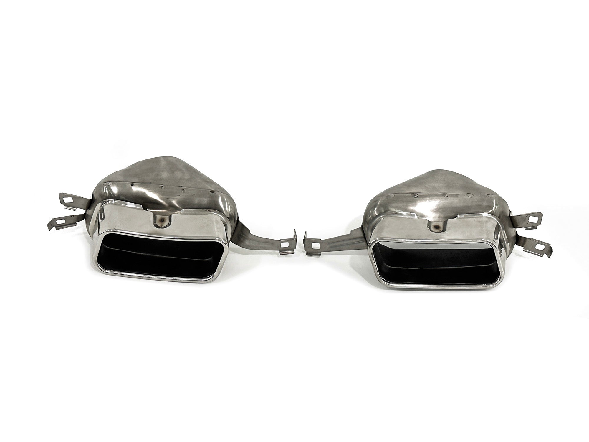 NEU Sport Optik Auspuffblenden Endrohr Auspuff Chrom Passend für 7er F01 F02 08-15 et239