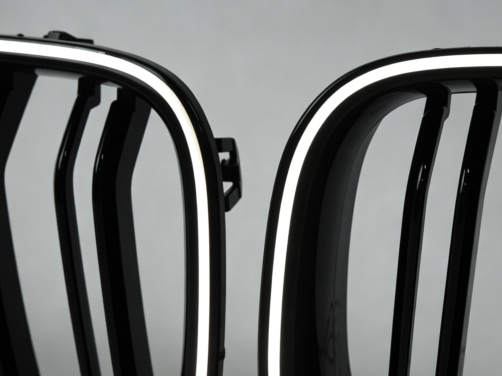 Schwarz LED Kühlergrill Grill Frontgrill für BMW 5er F10 F11 2011-2017