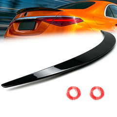 Heckspoiler Spoiler Lippe Schwarz Glanz für Mercedes Benz S Klasse W223 Limo 2020+