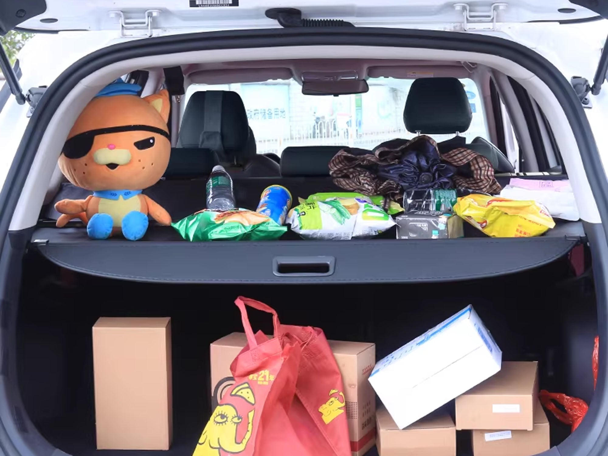 Für VW Touran 03-15 Schwarz Laderaumabdeckung Abdeckrollo Kofferraum Rollo