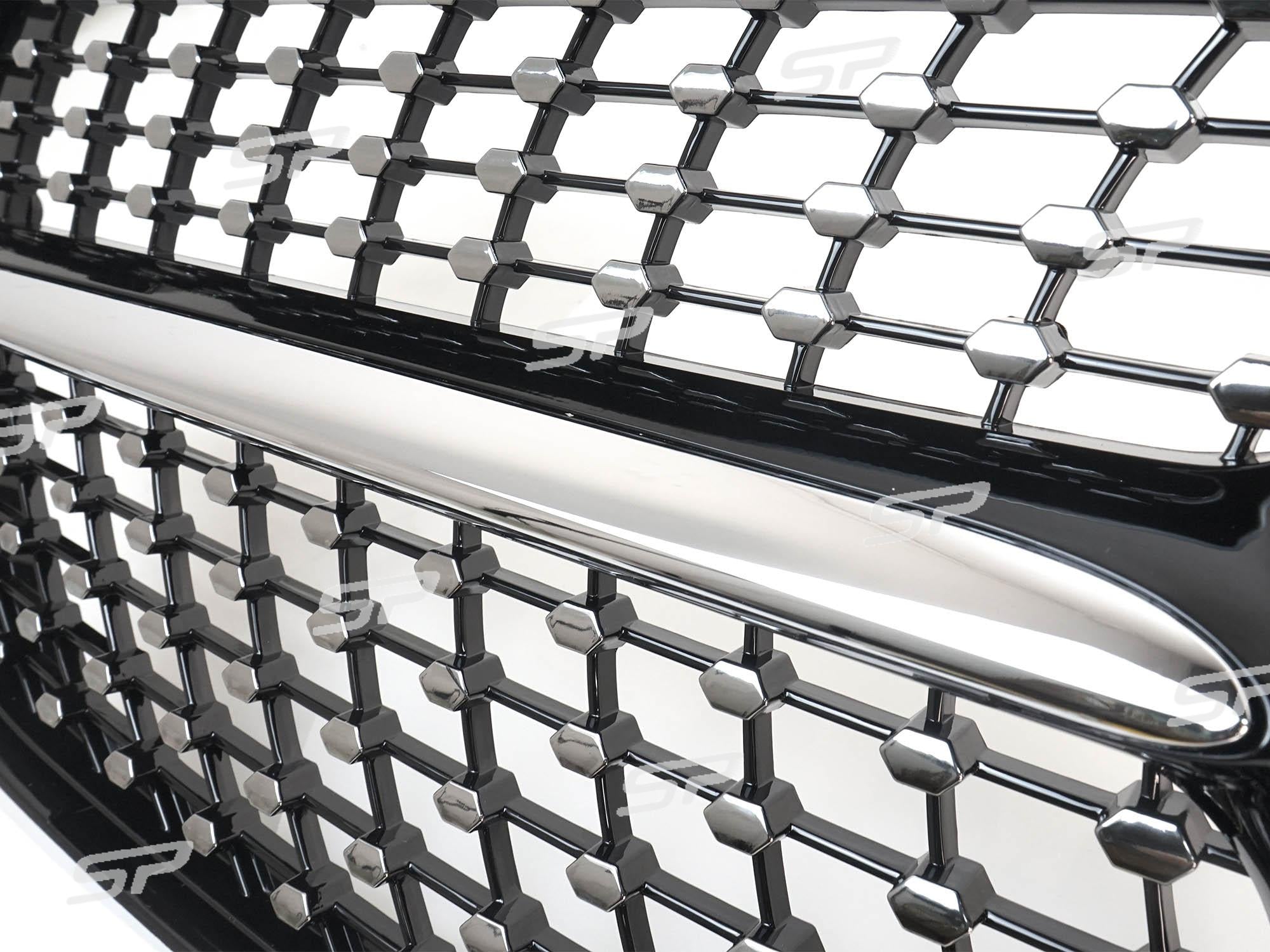 NEU Diamant Grill Kühlergrill Frontgrill Schwarz für Mercedes Benz B Klasse W247 2019-2023