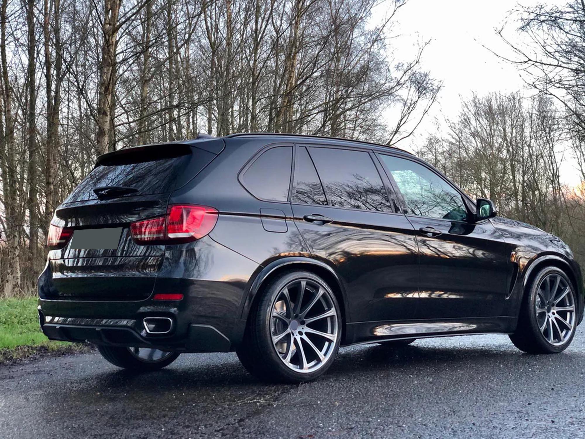 Chrom Auspuffblenden Endrohre Blenden für BMW X5 F15 35i M Sport Paket 2013-2018