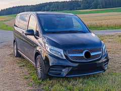 Silber Diamant Front Grill Kühlergrill für Mercedes Benz V Klasse W447 2014 2015 2016 2017 2018 2019