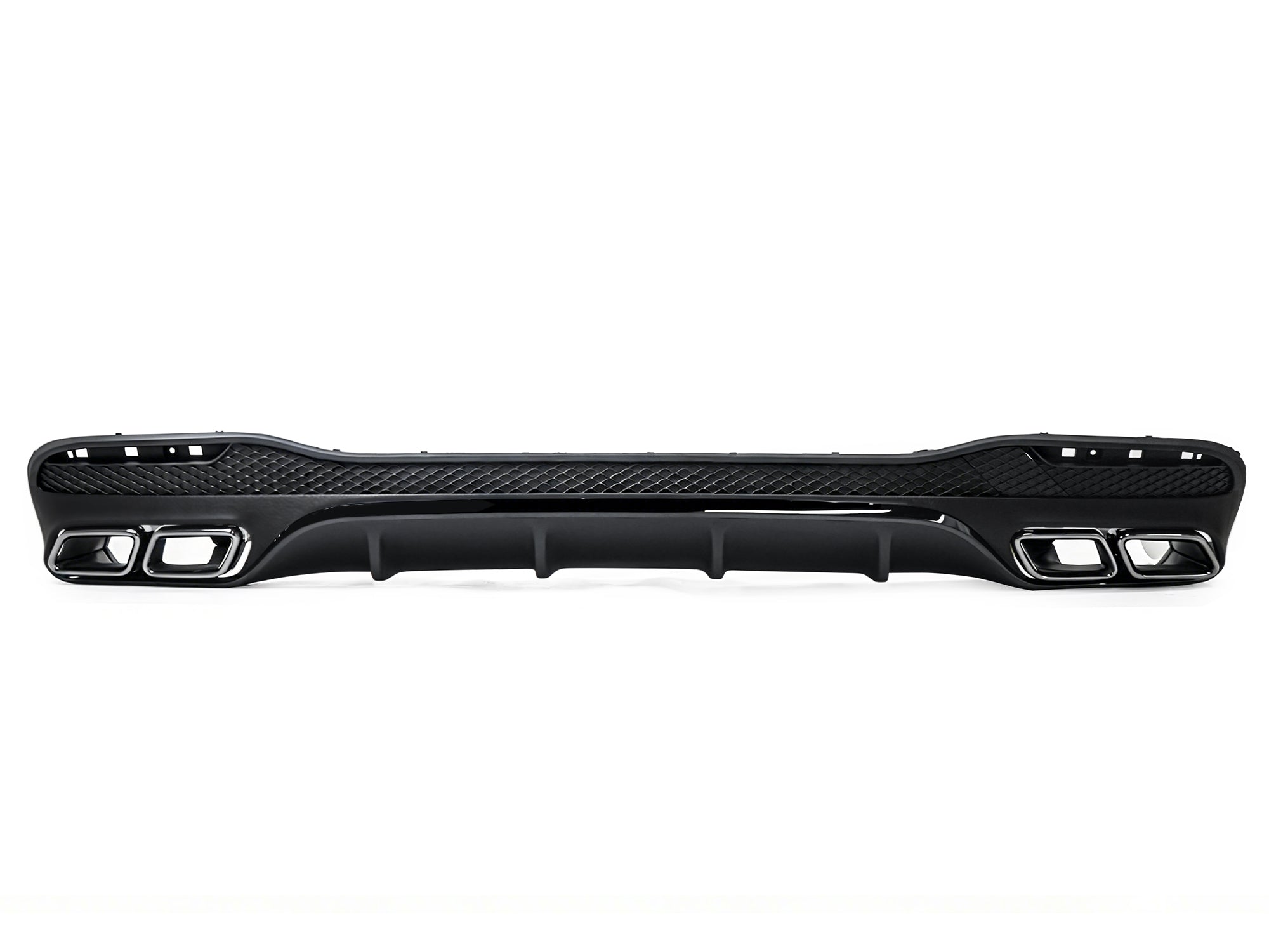 Schwarz Heckdiffusor Auspuff für Mercedes GLS X166 AMG Line 15-19 OHNE ABE