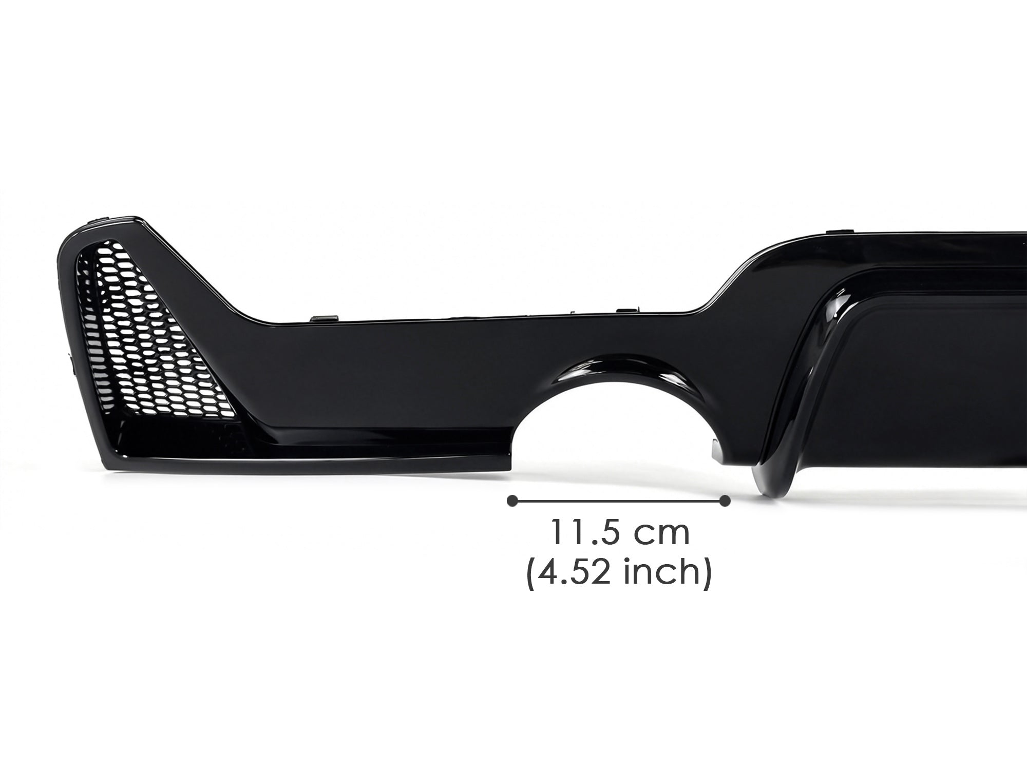 Diffusor Heckdiffusor Schwarz Glanz für BMW 4er F32 F33 F36 M Paket 13-20 OHNE ABE