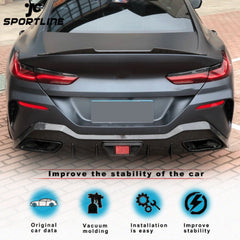 NEU 100% Carbon Spoiler Heckflügel Spoilerlippe Passend für 8er G16 840i Gran Coupé 20-22