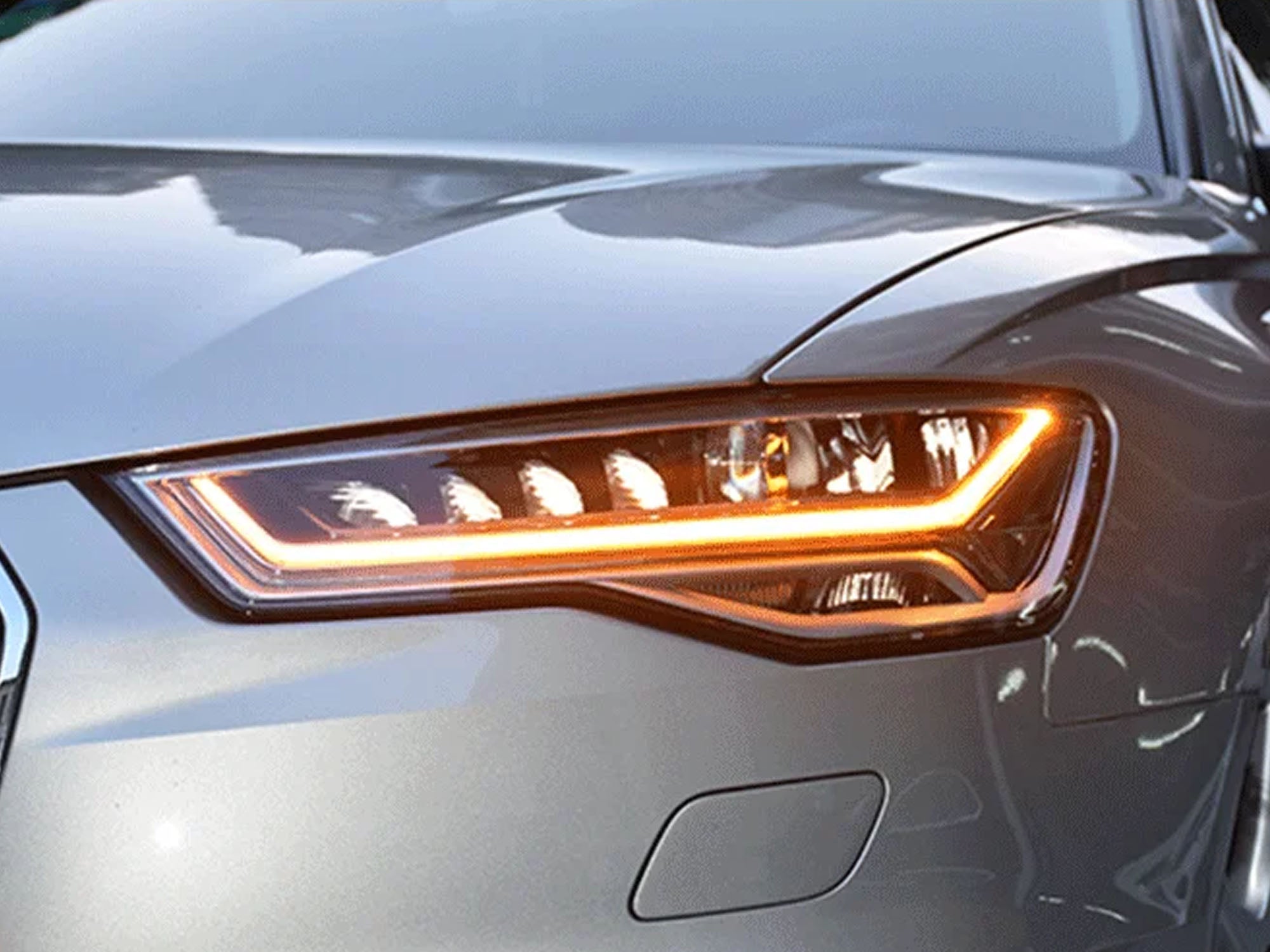 Scheinwerfer-Abdeckungen Glas Streuscheibe Paar für AUDI A6 C7 2016-2018