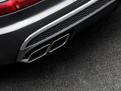 Chrom Auspuffblenden Doppelrohr Endrohre Performance für AUDI Q7 4M 2016-2019