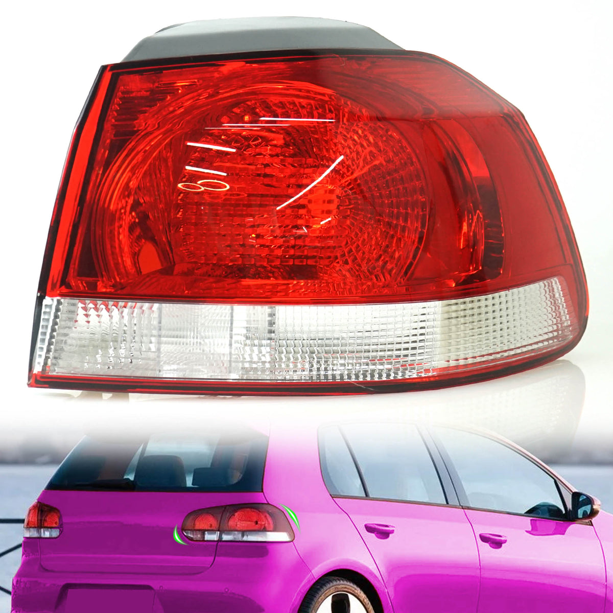 Rückleuchte Heckleuchte Rechts für VW Golf 6 VI 09-13 Außen Teil 5K0945096A