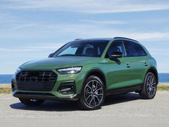 L+ R Schwarz Glanz Spiegelkappen Außenspiegel für Audi Q5 FY 17+ Q7 4M 15+ OHNE SideAssist