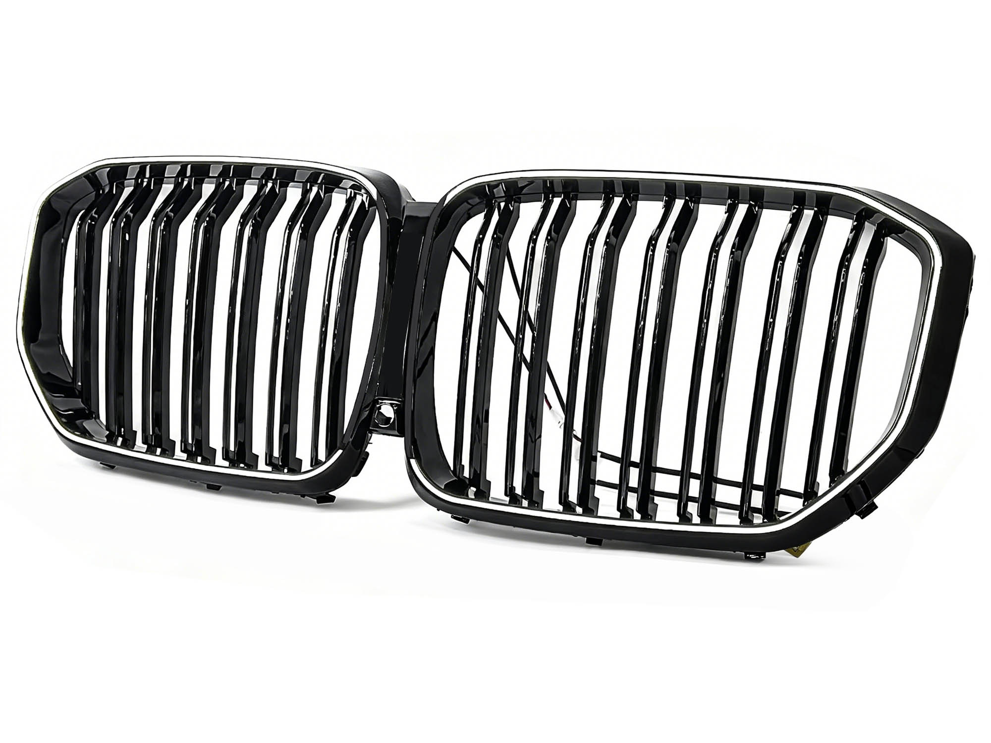 Doppelsteg Schwarz LED Grill Kühlergrill Nieren für BMW X5 G05 2018-2023