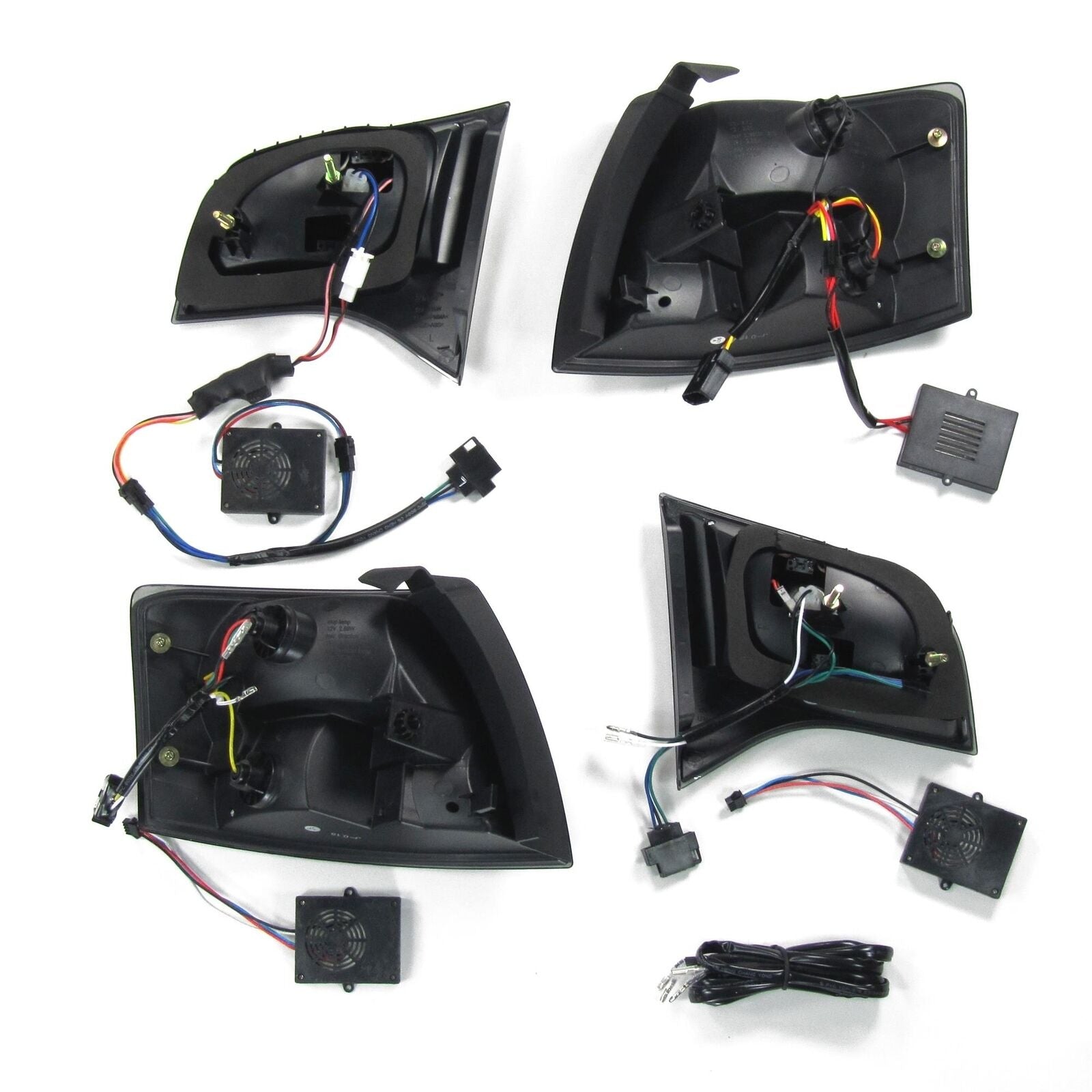 JOM LED Rückleuchten Set für Audi A4 B7 Avant Kombi in DUNKEL ROT CHERRY KIRSCH