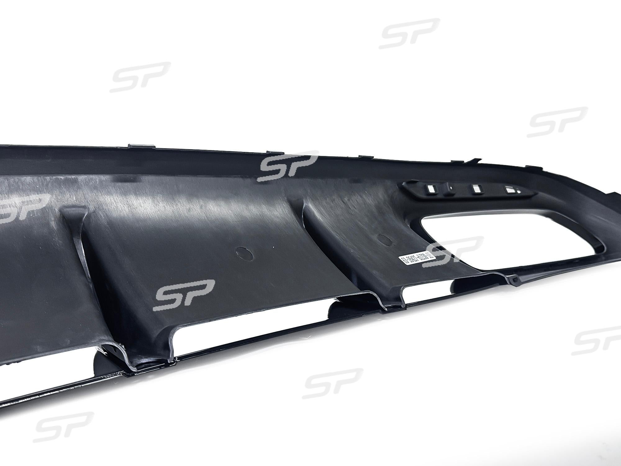 S63 Look Heckdiffusor Auspuff Schwarz für Mercedes C217 A217 AMG Line MOPF 17-20