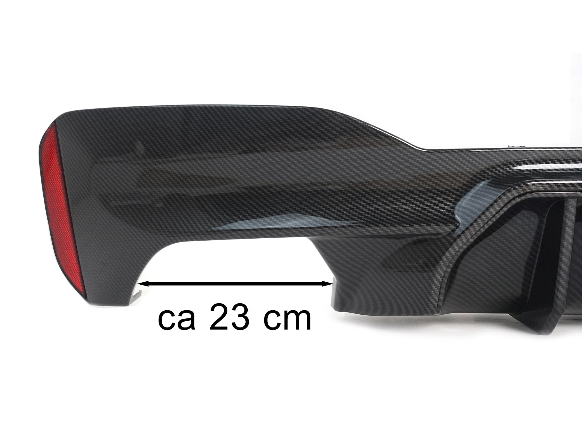 Heckdiffusor Diffusor Carbon Look Passend für 5er G30 G31 mit Sport Paket ab 2017 OHNE ABE