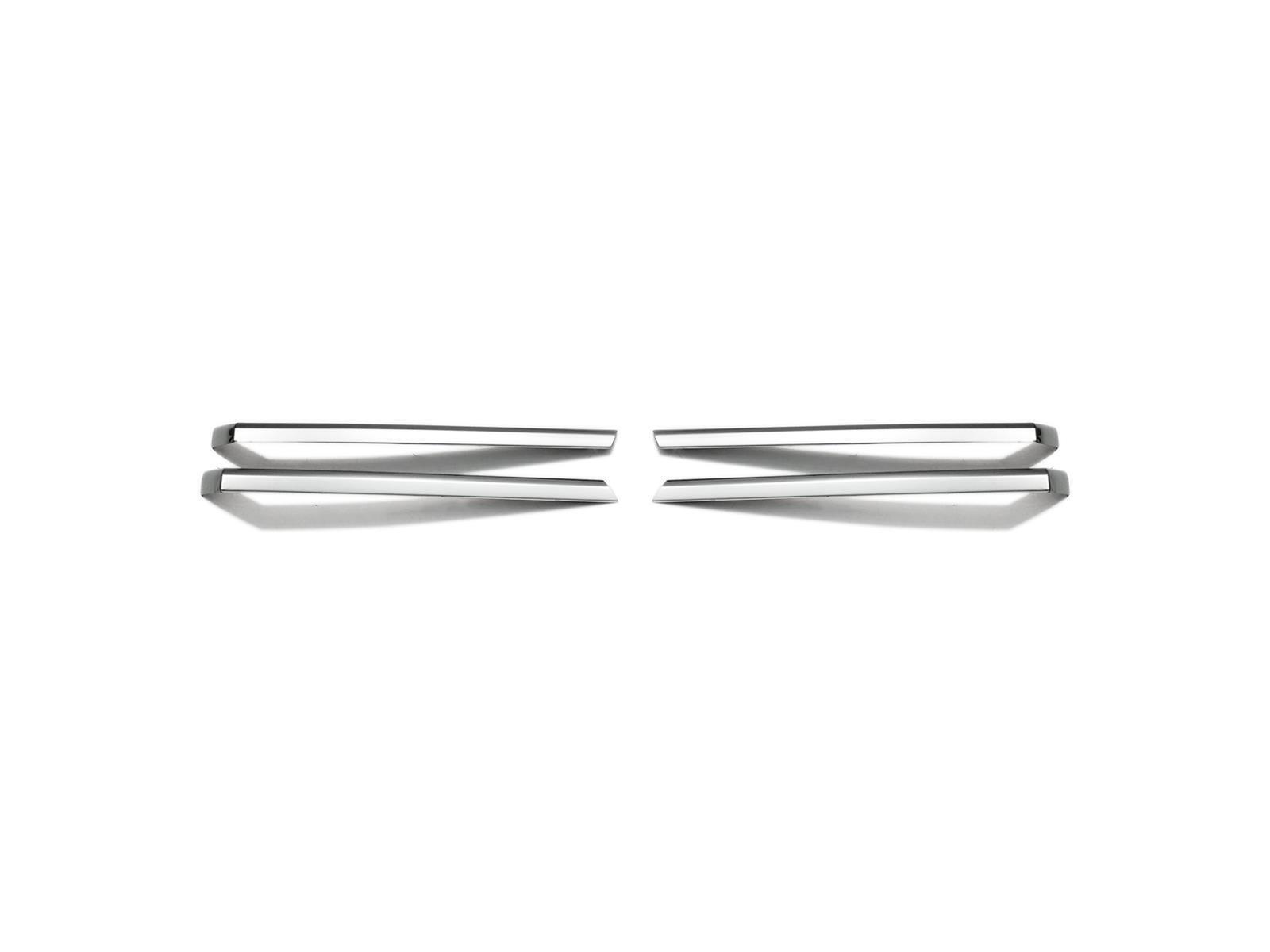 Kühlergrill Leisten für VW Crafter ab 2017 4 tlg Edelstahl Grillleisten Silber