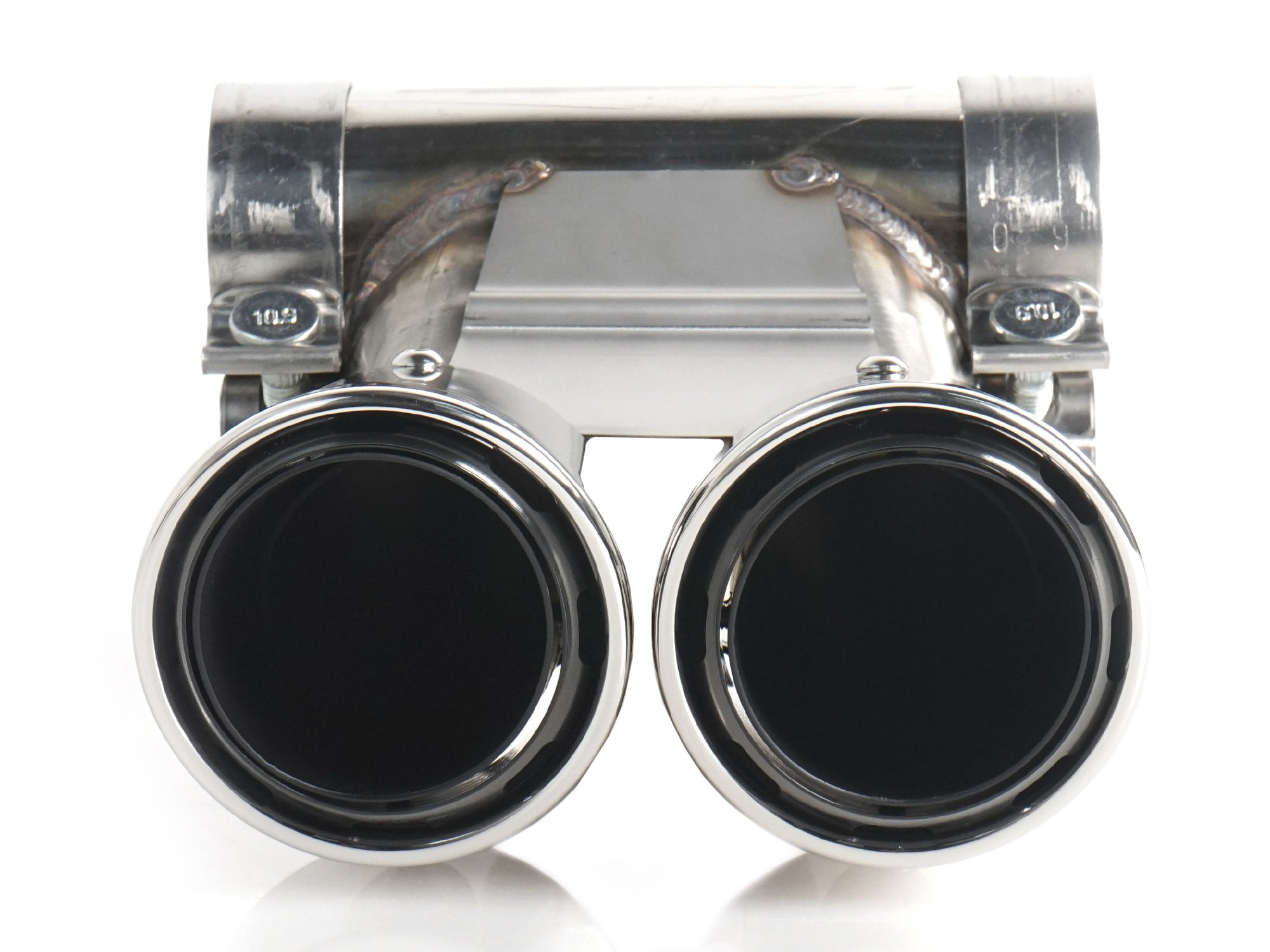 Sport Auspuffblenden Endrohre Silber für Porsche 718 Cayman Boxster ab 2016 Benzin et188