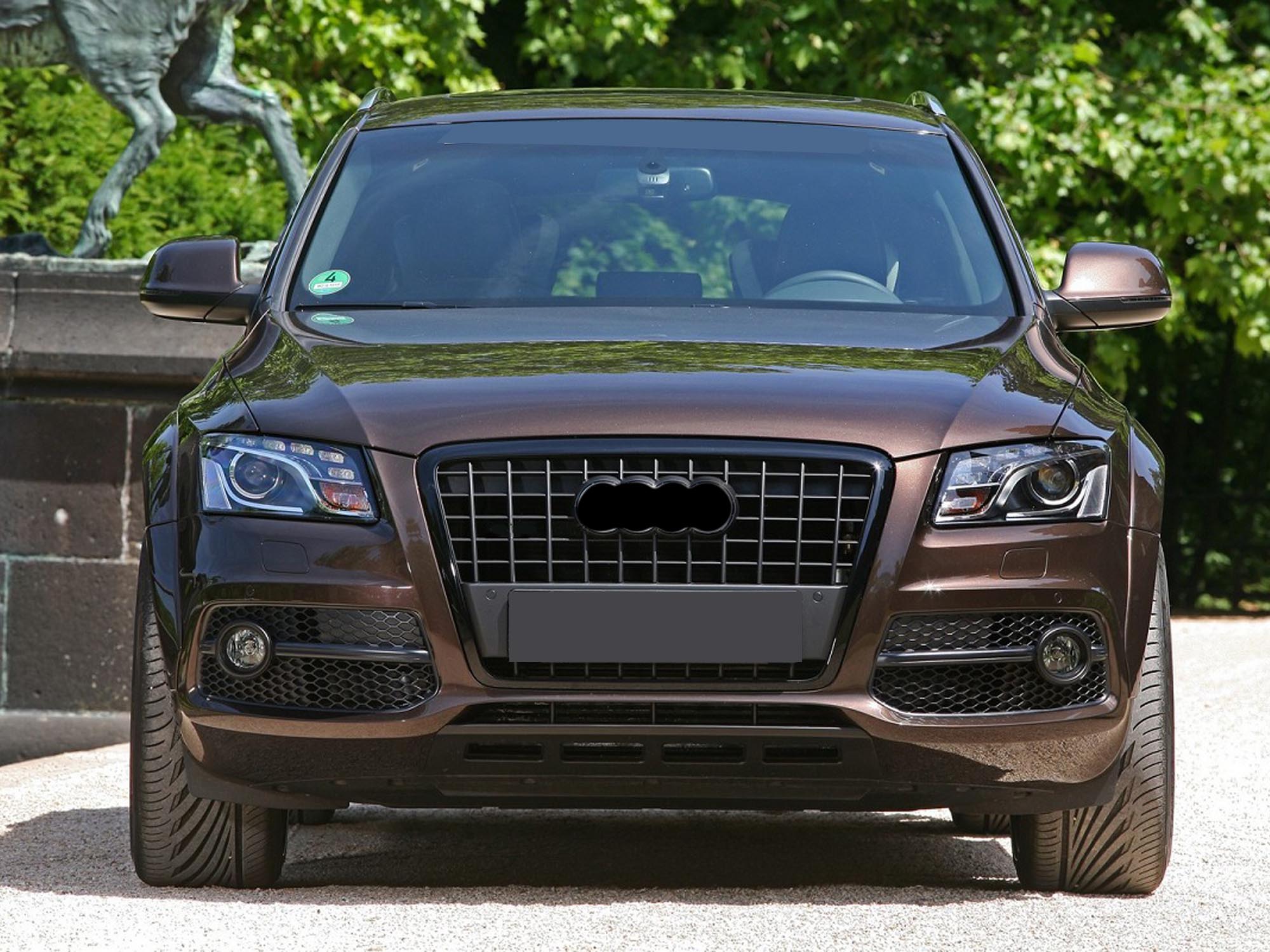 Frontgrill Kühlergrill Grill Schwarz Glänzend für Audi Q5 8R 2008-2012 VFL