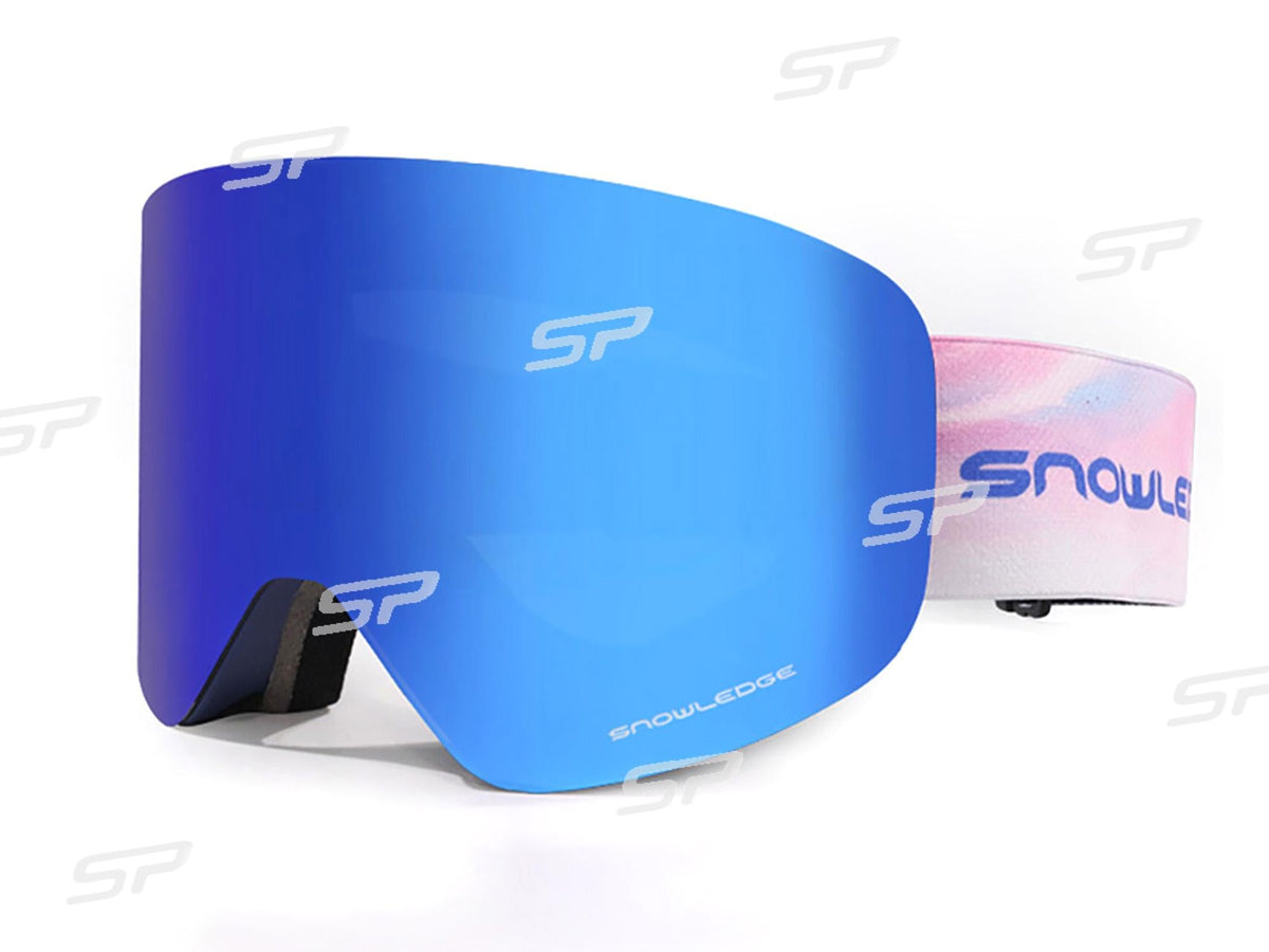 UV-Schutz Skibrille Anti-Nebel Schneebrille Winddicht SKi Goggles mit OTG-Design für Brillenträger Damen und Herren HB-197B