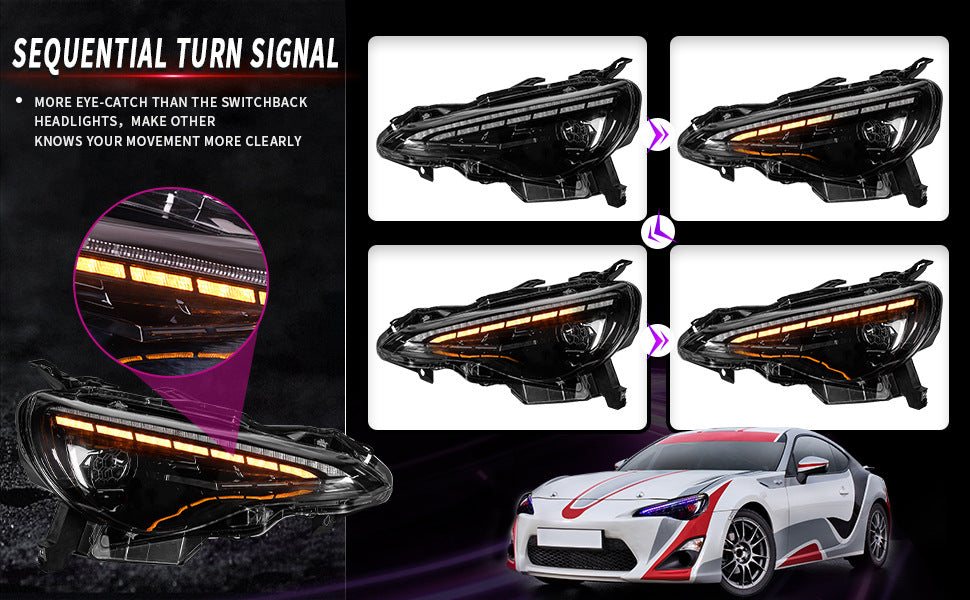 NEU LED Scheinwerfer Frontscheinwerfer mit E-Prüfzeichen für Toyota GT86 Scion FR-S Subaru BRZ 2012-2020