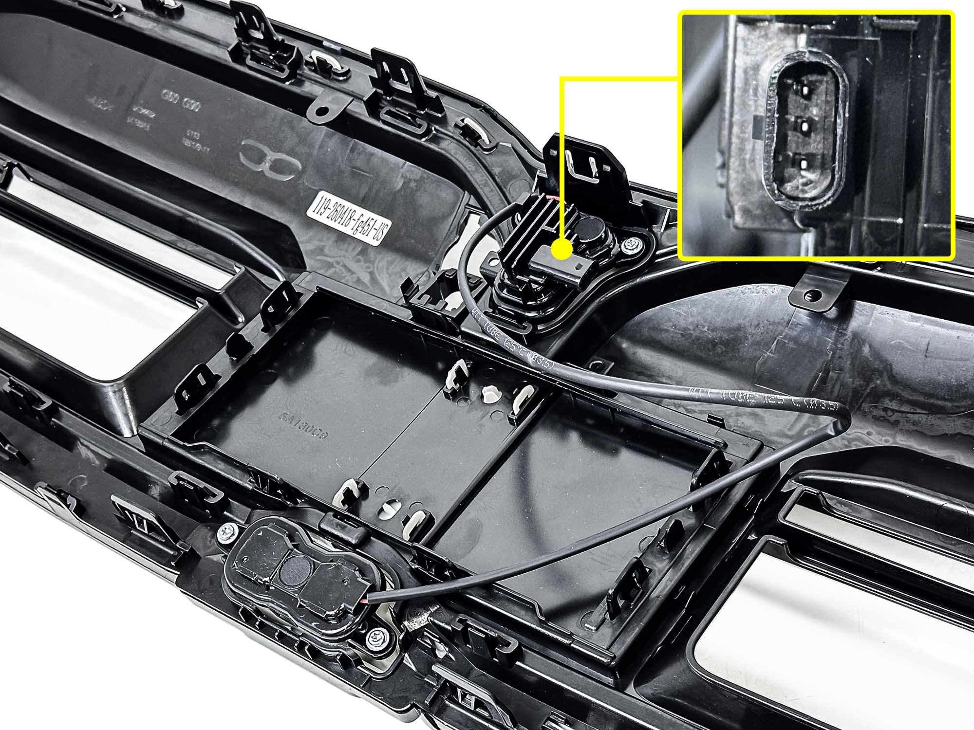 LED Kühlergrill Niere Grill Schwarz Glanz für BMW 5er G60 G61 i5 ab 2023+